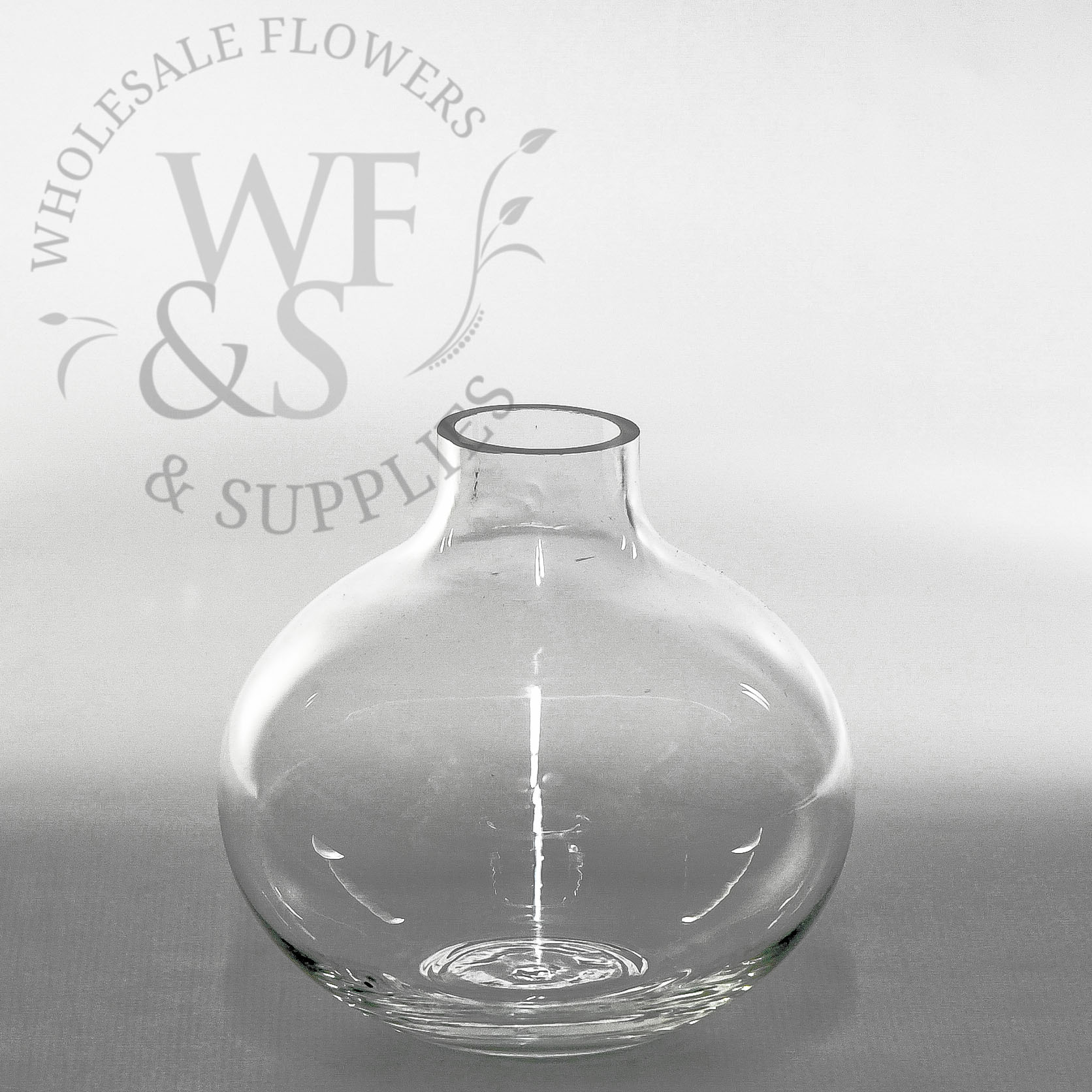 Small Round Glass Bud Vase