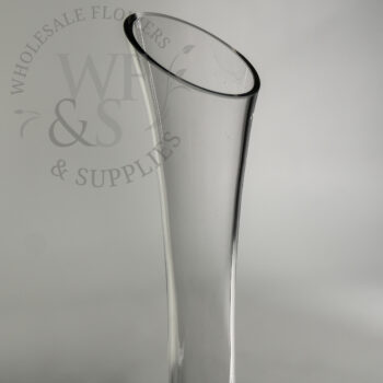 Glass Bud Vase Elongated and Skinny 10" x 2" opening