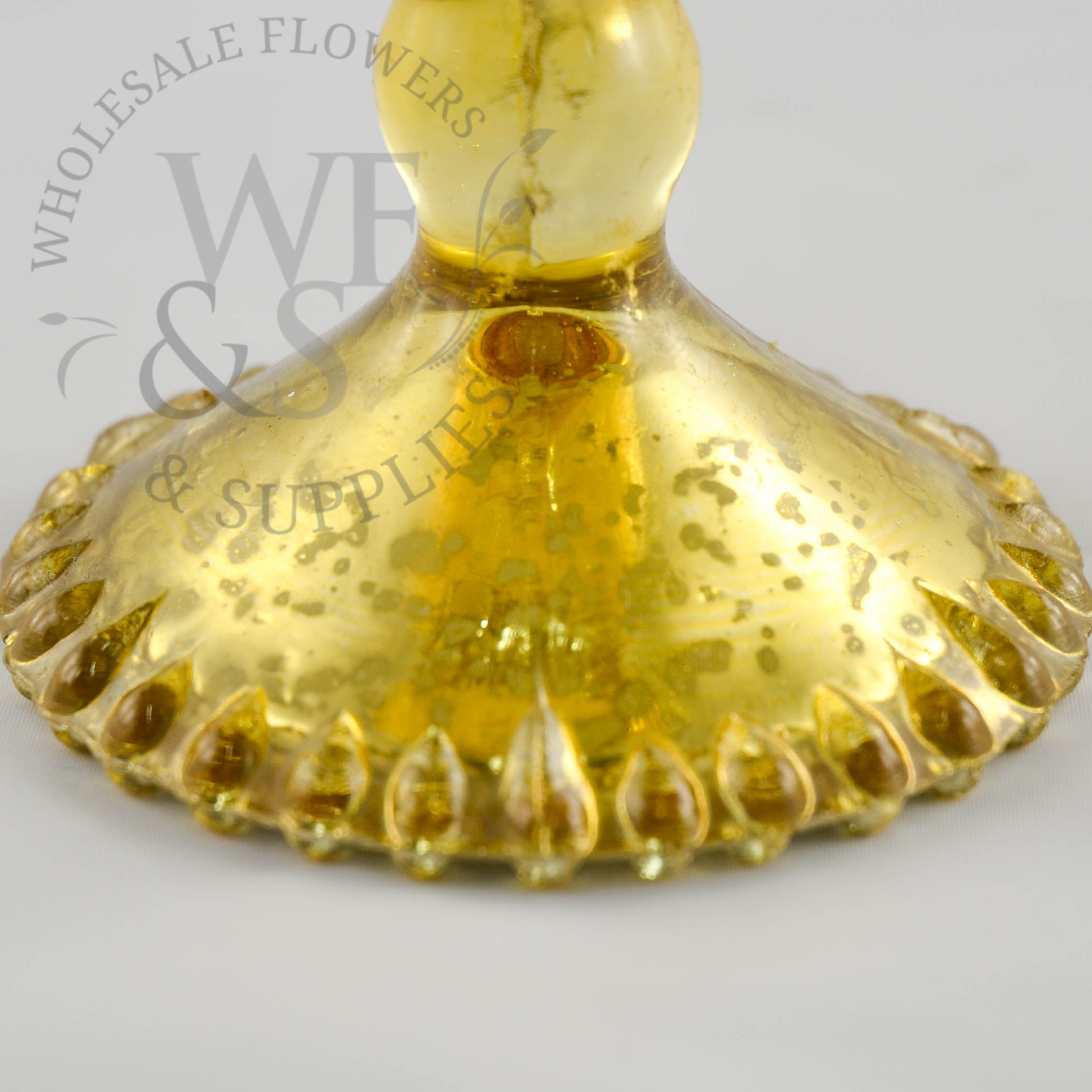 Gold Glass Pedestal Bowl-base