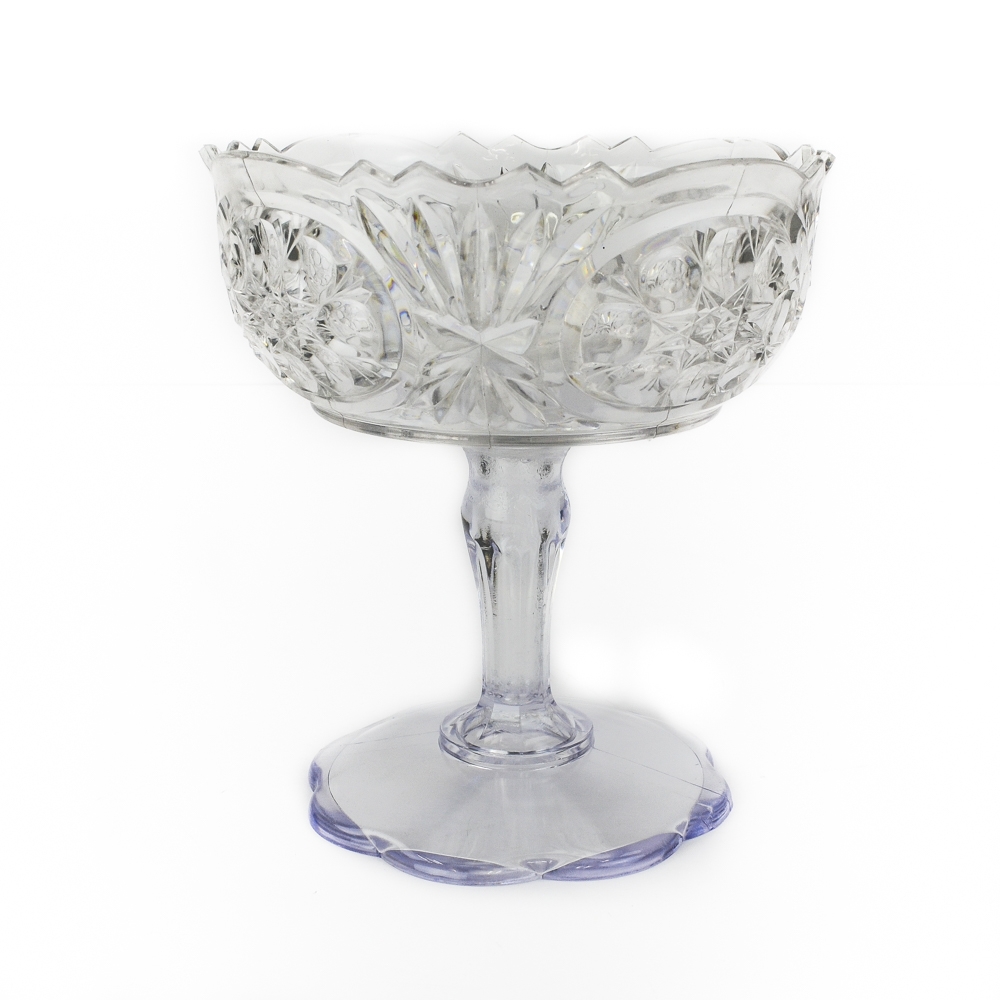 Plastic Crystal Pedestal Bowl