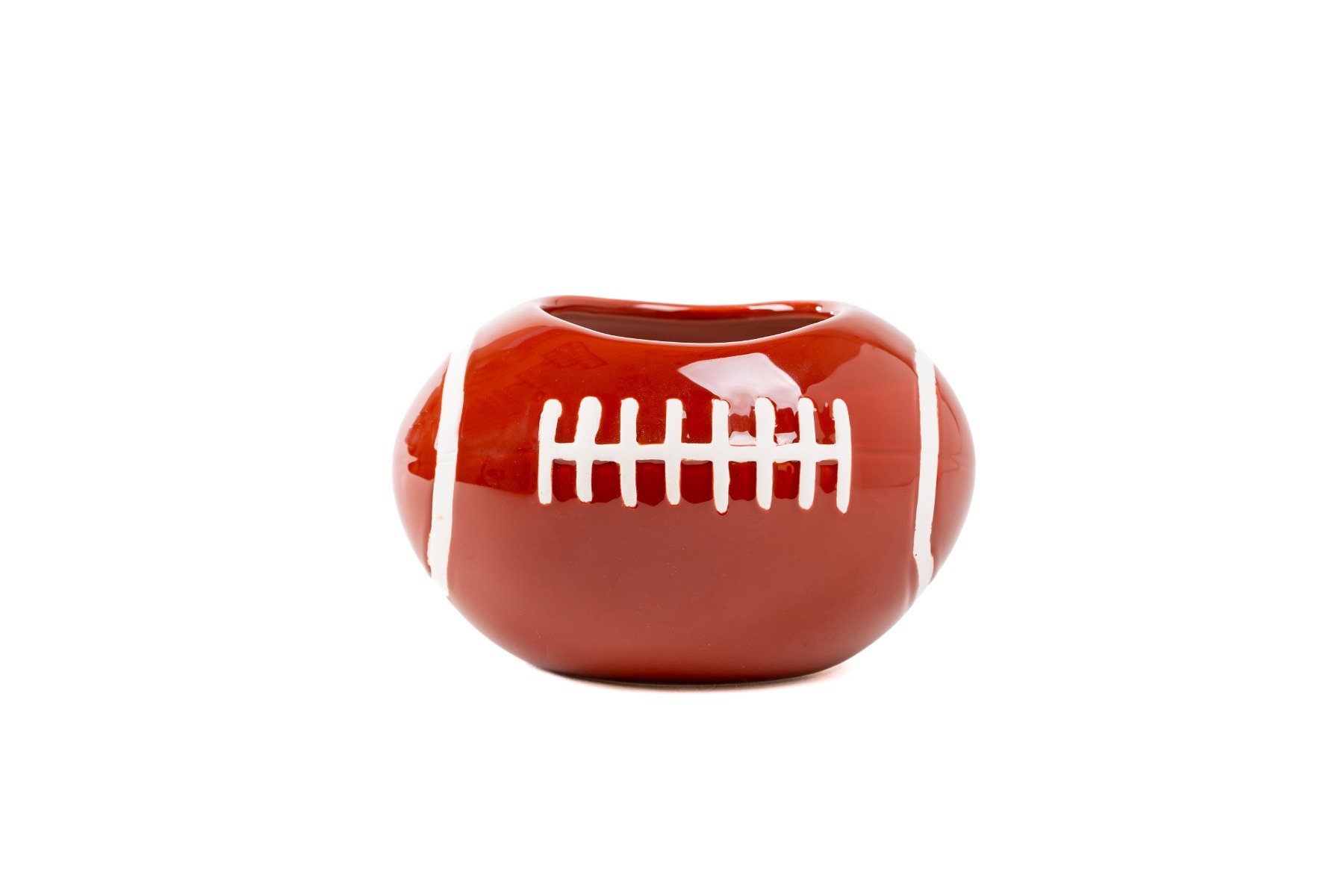 4" Football Ceramic Vase