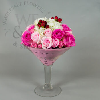 Martini Glass Vase Wedding centerpiece