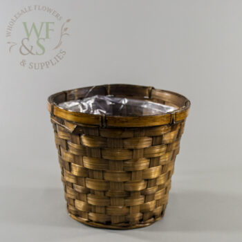 Round Tapered Wicker Basket 6.5" 2