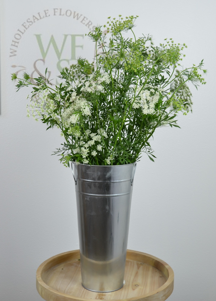 French Flower Bucket with Flowers