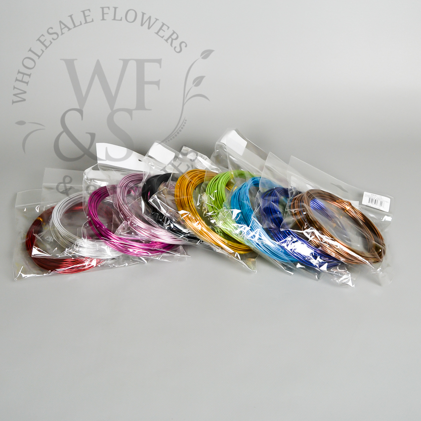 Aluminum Deco Floral Wire different colors in packs