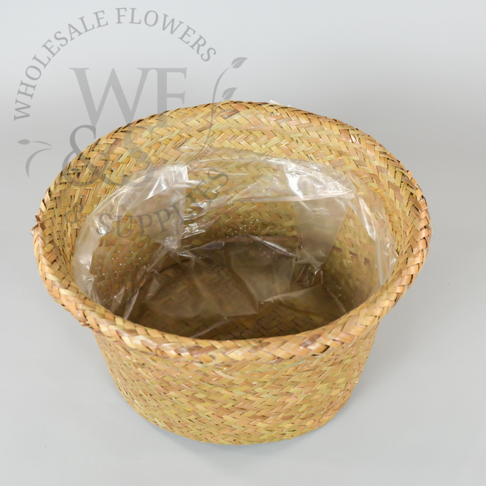 10" Round Palm Wicker Basket 5