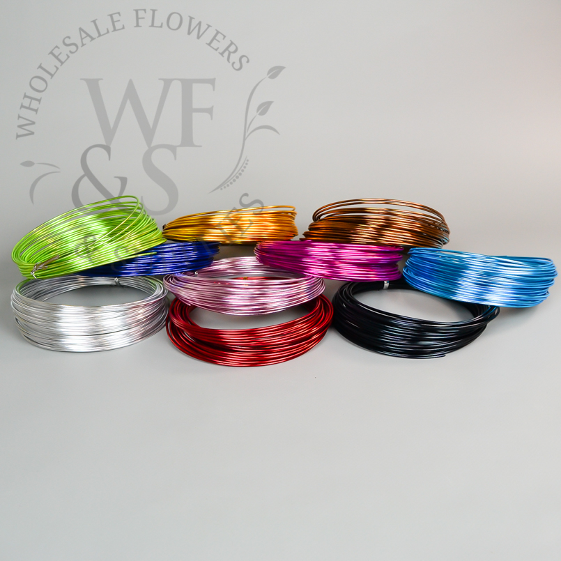 Aluminum Deco Floral Wire different colors