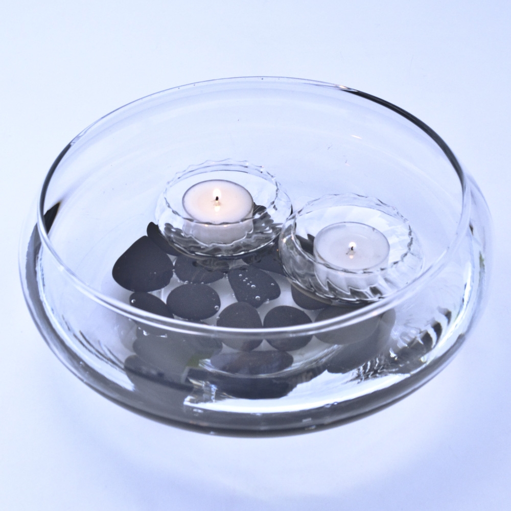 Floating Glass Tealight Votive Candle Holder 2