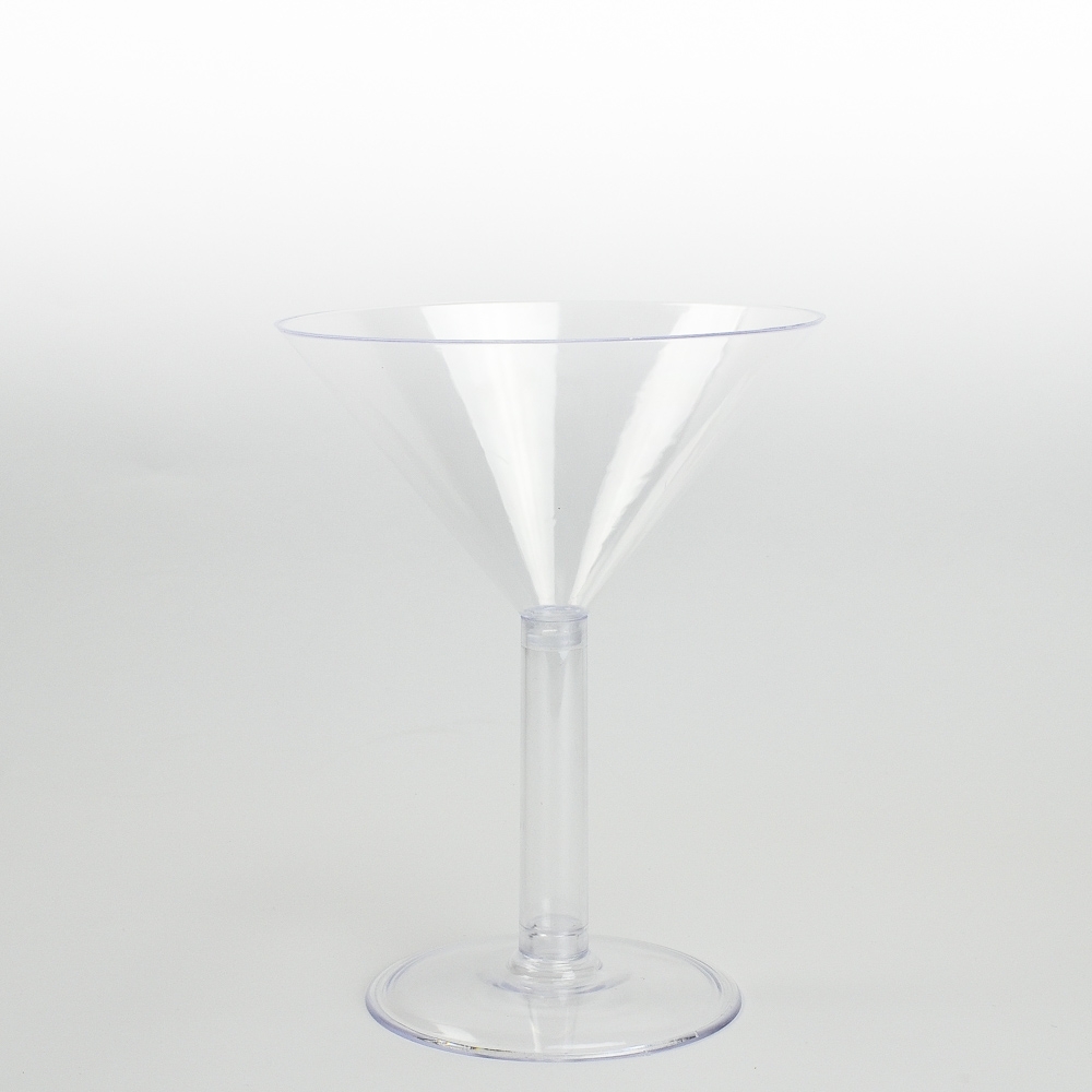 9" Martini Glass - Clear Acrylic