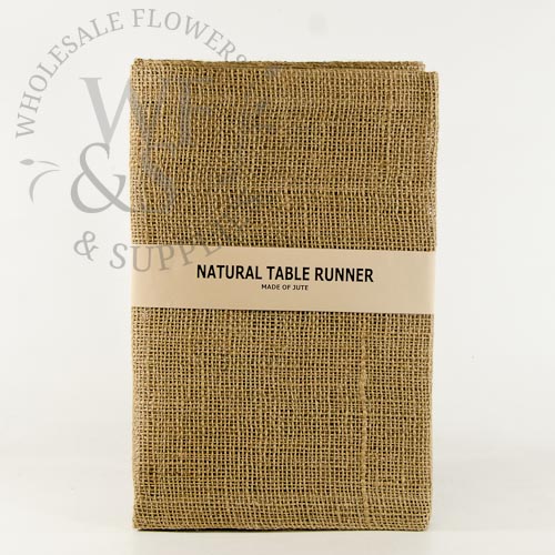 Natural Burlap Table Runner 14" x 108"