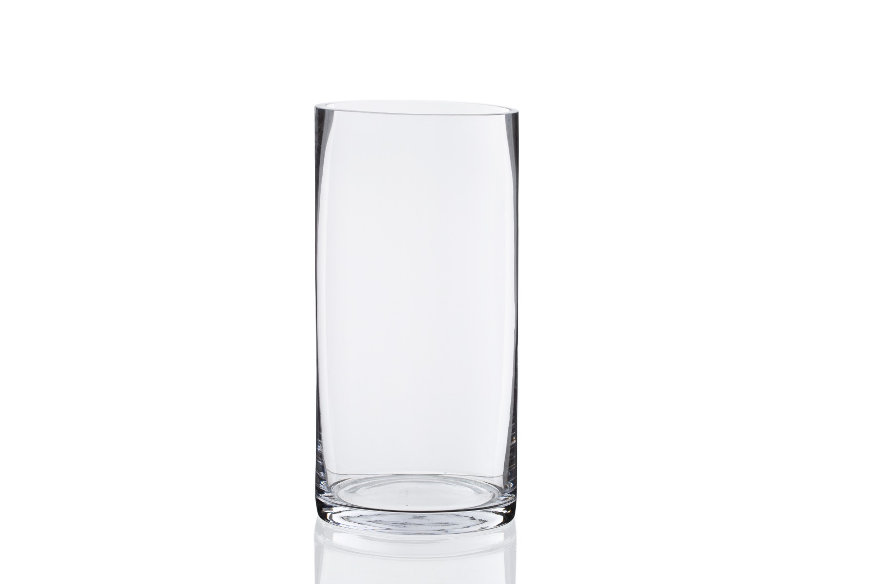 5" x 10" Clear Glass Cylinder Vase