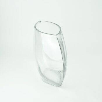 Clear Moon Bowl Vase side