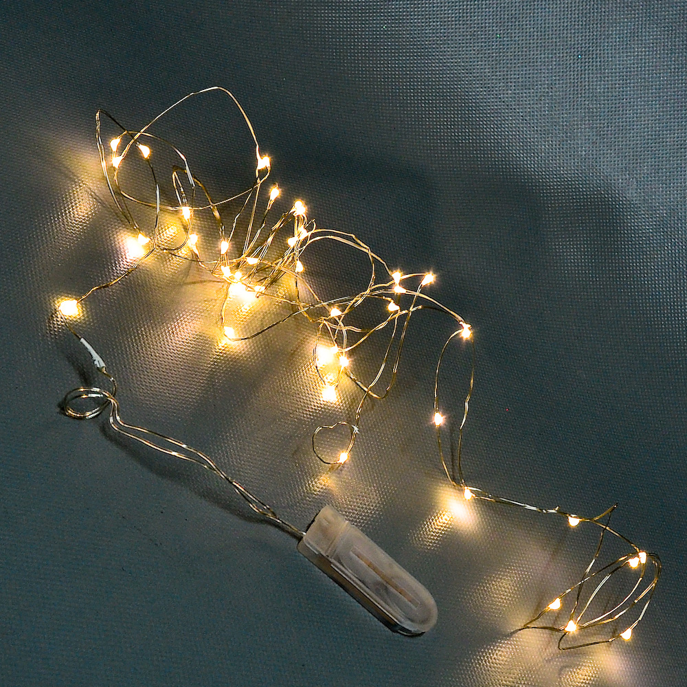 Pack Mini Deco String Lights - String of 40 Lights -Warm White