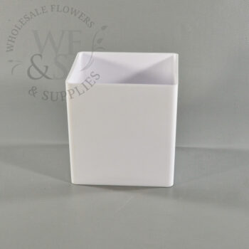 5" Plastic Square - White